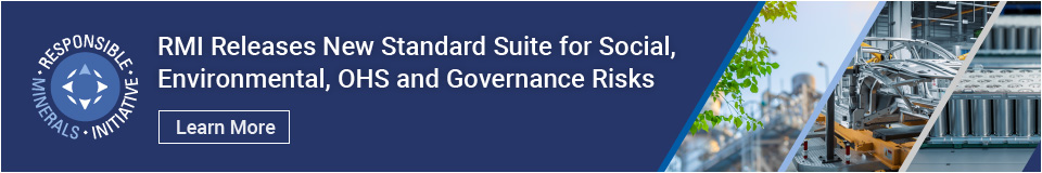 RMI Releases New Standard Suite for Social, Environmental, OHS and Governance Risks